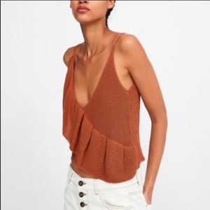 NWT!! Zara Tanktop with Ruffle